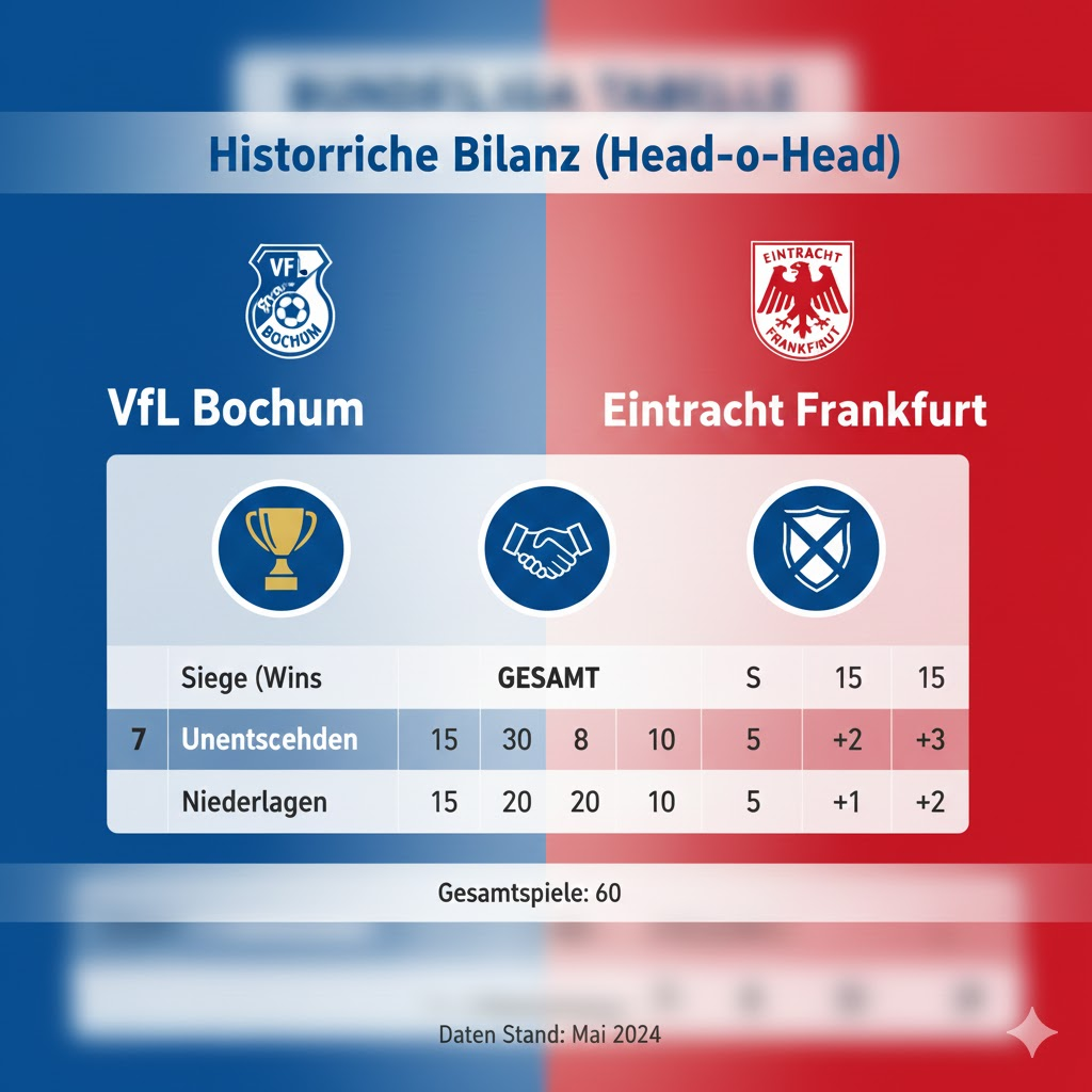 teilnehmer: vfl bochum gegen eintracht frankfurt tabelle