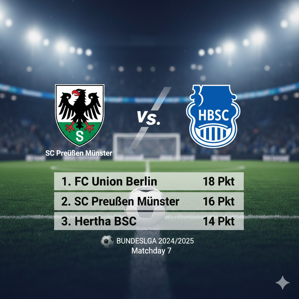 teilnehmer: preussen münster gegen hertha bsc tabelle