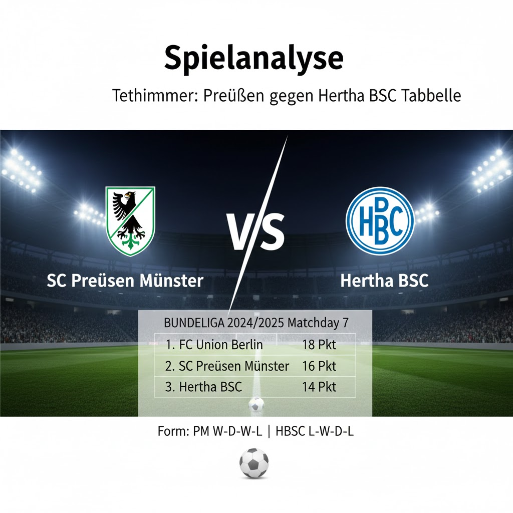 teilnehmer: preussen münster gegen hertha bsc tabelle