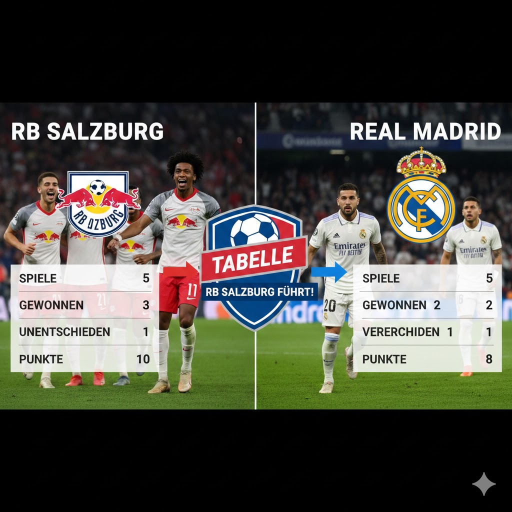 teilnehmer: rb salzburg gegen real madrid tabelle