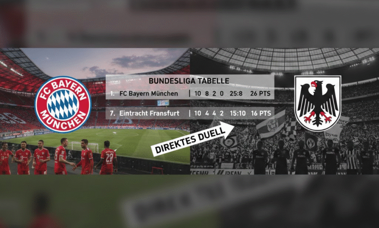 teilnehmer: fc bayern münchen gegen eintracht frankfurt tabelle